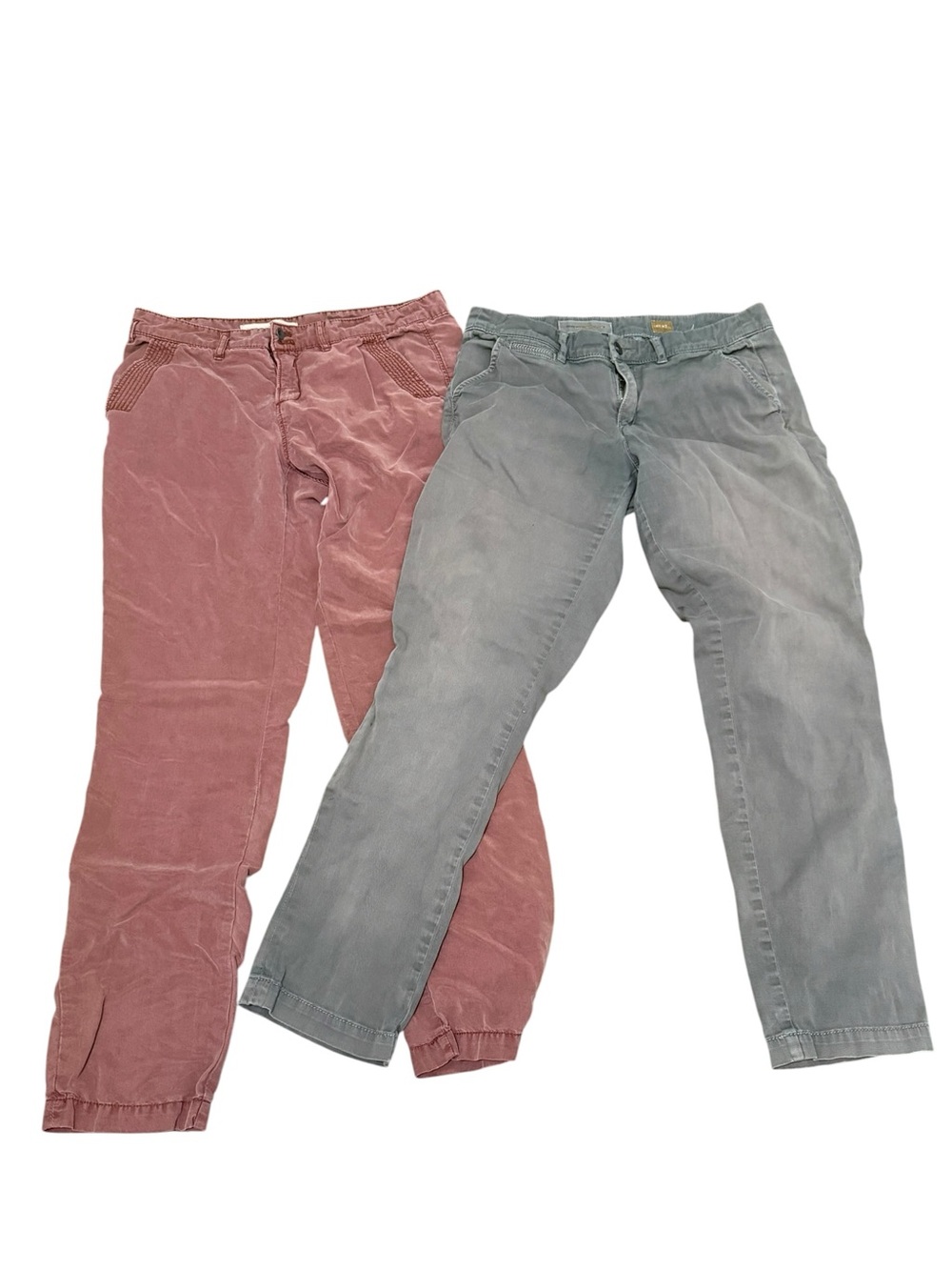 Pilcro and the Letterpress Anthropologie Pants Bundle Rose Pink Grey Size 27